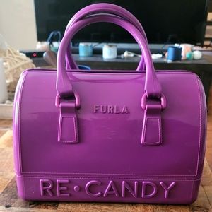 Furla Re-Candy Boston Bag Grape